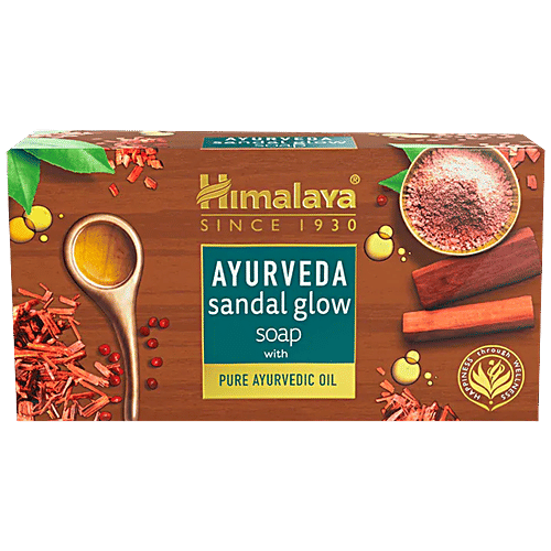 Himalaya Ayurveda Sandal Glow Bathing Soap, 125 G