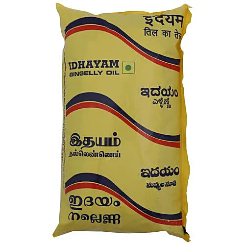 Idhayam Gingelly Oil, 1 L Pouch