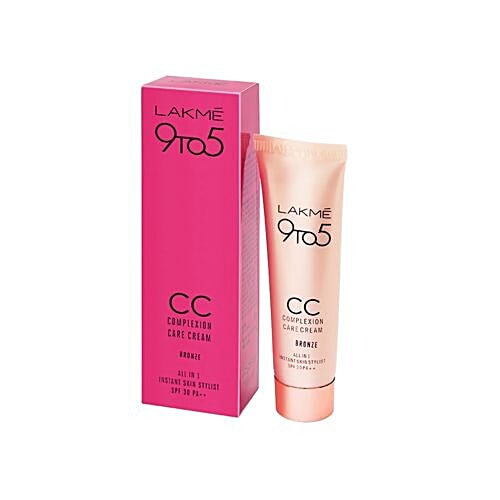 Lakme 9To5 Cc Cream - 3% Niacinamide, Spf 30 Pa++, 9 Ml Tube