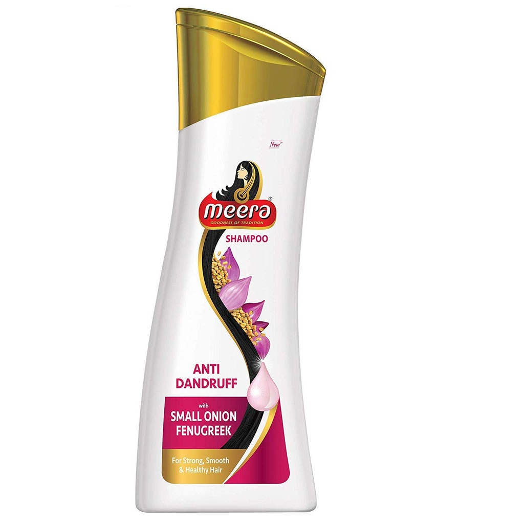 Meera Anti Dandruff Shampoo With Small Onion Fenugreek - 180 Ml