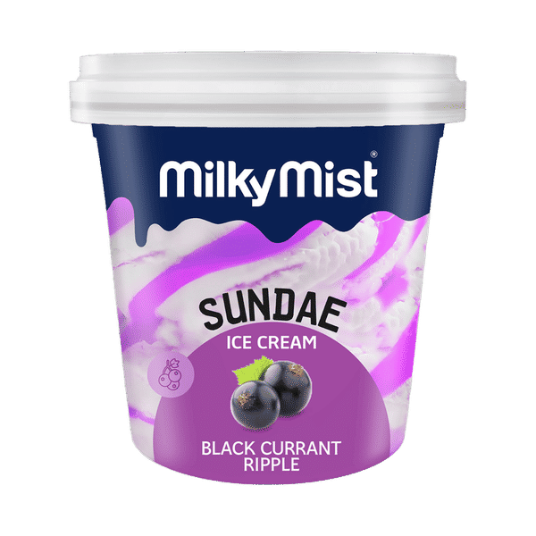 Milky Mist Sundae Black Current Ice Cream Cup