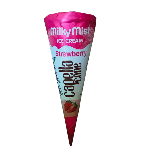 Milky Mist – Strawberry Cone – 20Rs