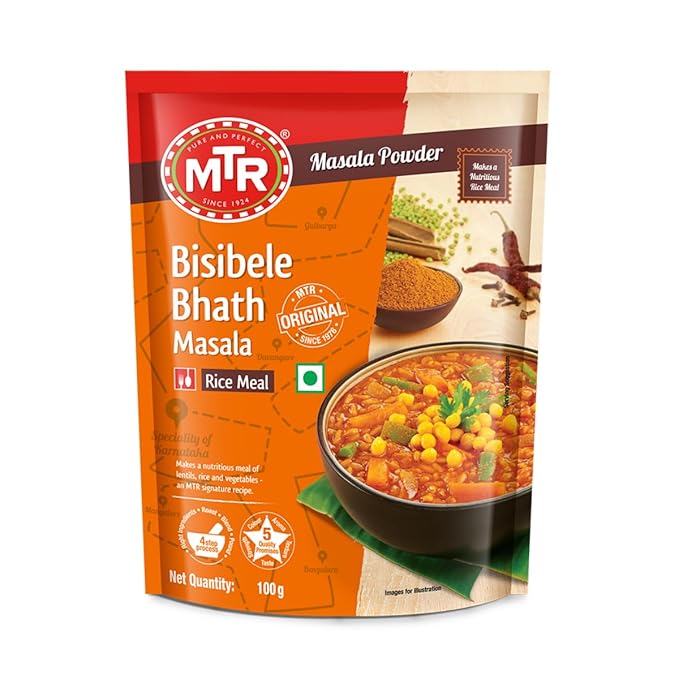 Mtr Bisibelebath Masala | Traditional Masalas | Rich Wholesome Rice Masala | 100G