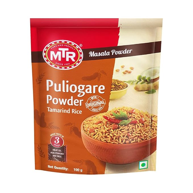 Mtr Puliogare Powder | Traditional Masalas | Tamarind Rice Masala | 100G