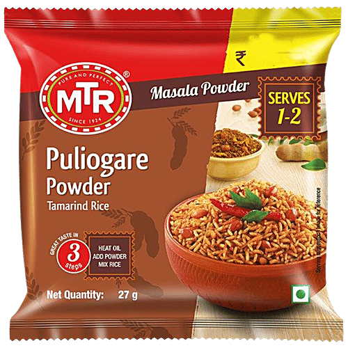 Mtr Masala - Puliogare Powder, 27 G Pouch
