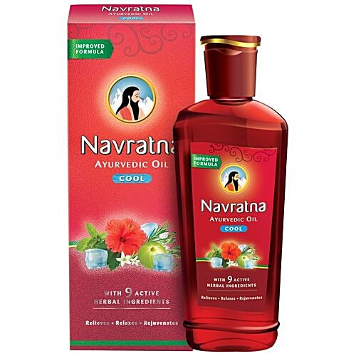 Navratna Ayurvedic Oil - Cool, 45 Ml Carton