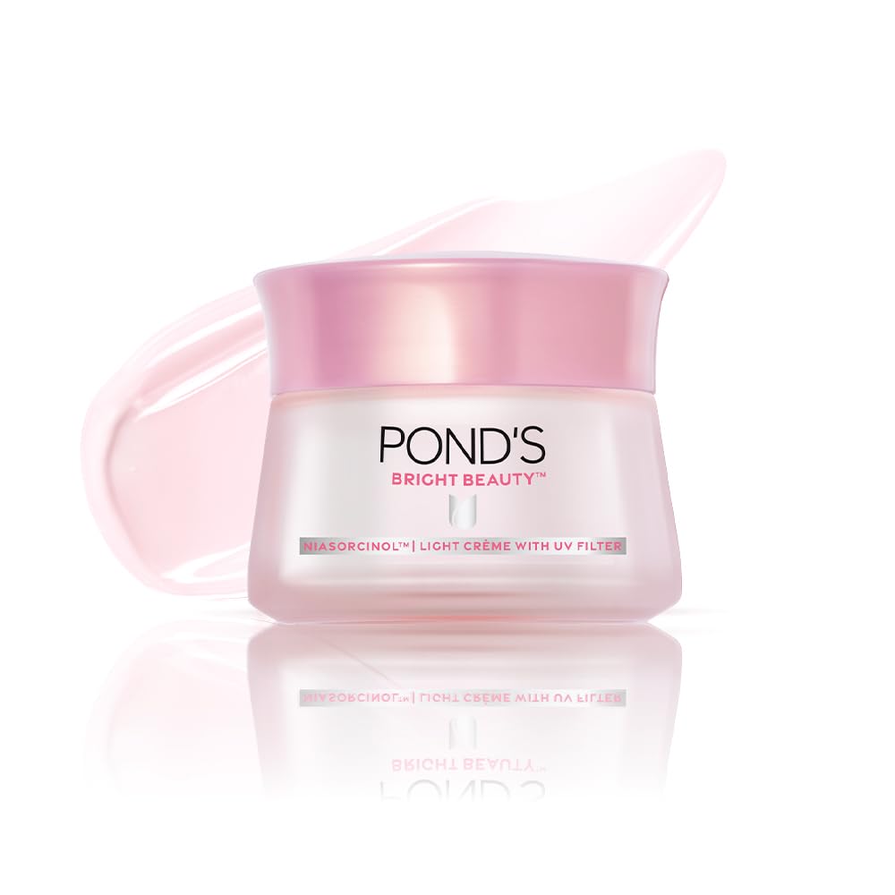 Pond’S Bright Beauty Light Cream With Uv Filter 15Gm Niasorcinol 100X Better Than Vitamin C Fades Dark Spots, Brightens Skin