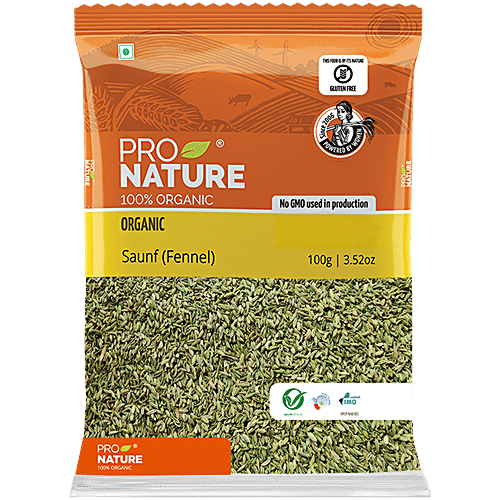 Pro Nature Organic - Saunf/Sompu, 100 g Pouch 