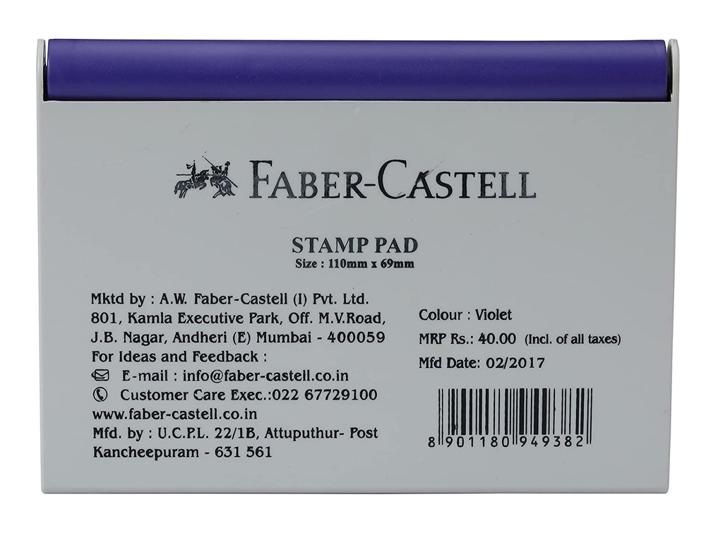 Faber-Castell Stamp Pad, 110 X 69 Mm - Violet