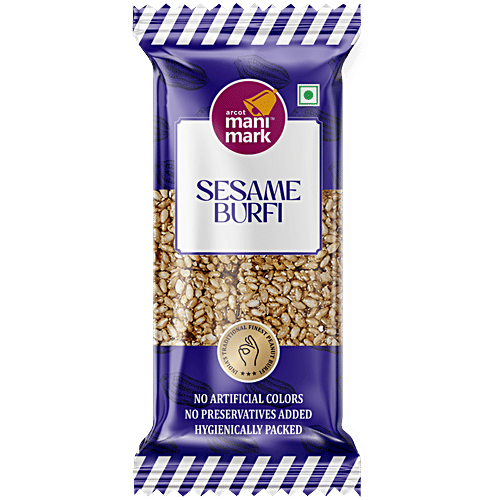 Manimark Sesame Burfi - Healthy Snack, 75 g 