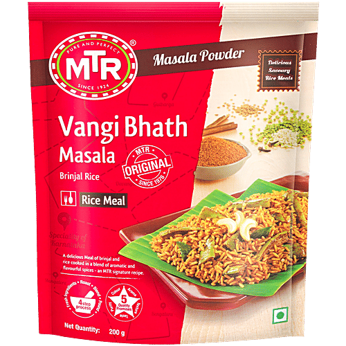 Mtr Vangibath Masala, 200 G Pouch