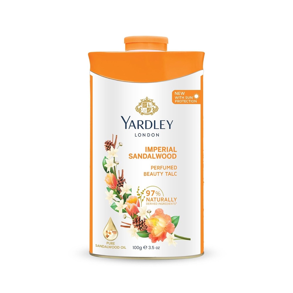 Yardley London Perfumed Talc Sandalwood 100G