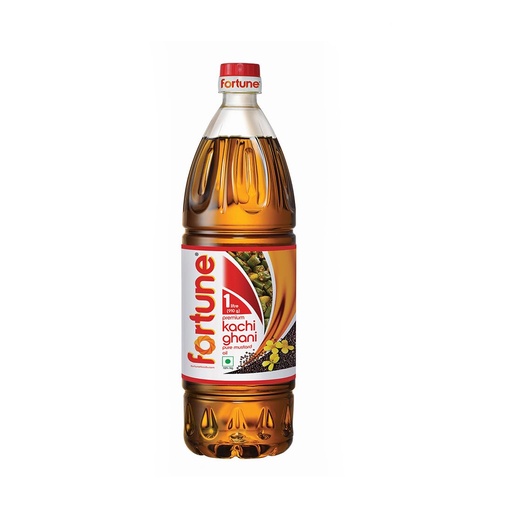 [FORPUR-00311] Fortune Premium Kachi Ghani Pure Mustard Oil, 1 Litre Pet Bottle