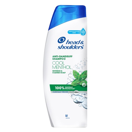 [HEA340-00367] Head & Shoulders Anti Dandruff Cool Menthol Shampoo, 300Ml