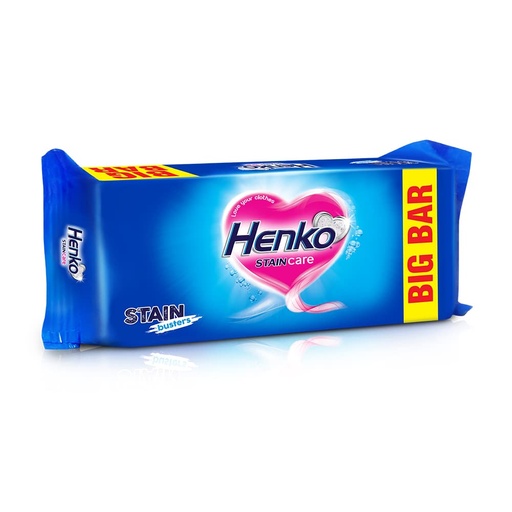 [HENKO-00370] Henko Stain Care Detergent Bar 250G - New Henko Stain Care Detergent Bar With Long-Lasting Formula & Stain Busters That Removes Even The Toughest Of Stains And Is Gentle On Clothes., Blue