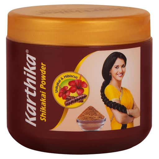 [KARHER-00420] Karthika Shikakai & Hibiscus Powder For Soft, Silky & Healthy Hair, 170G