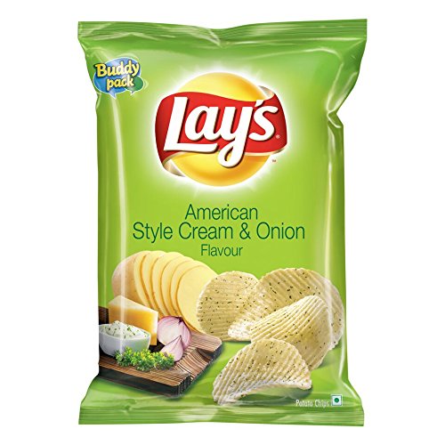 [LAYS-00440] Lay'S Lays Potato Chips - American Style Cream And Onion, 52 Gram Pouch