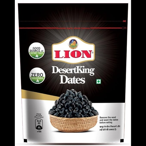 [LIODAT-00453] Lion Dates - Desert King, 500 G Pouch, Fresh, Antioxidant