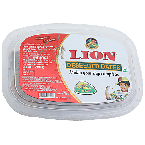 [LIOQYN-00461] Lion Dates/Kharjura - Deseeded, 250 G Box