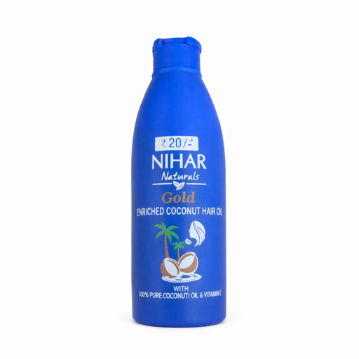[NIHNAT-00595] Nihar Gold Enriched Coconut Hair Oil 60Ml