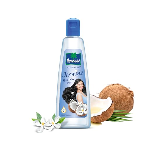 [PARJAS-00636] Parachute Advansed Jasmine Enriched Coconut Hair Oil With Vitamin-E | For Scalp Nourishment| Stronger, Softer, Silkier Hair | Indian Hair Oil | All Hair Types| 10.1 Fl.Oz