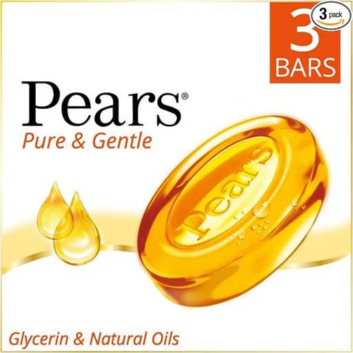 [PEANAT-00658] Pears Pure And Gentle Bathing Bar, 3X125G