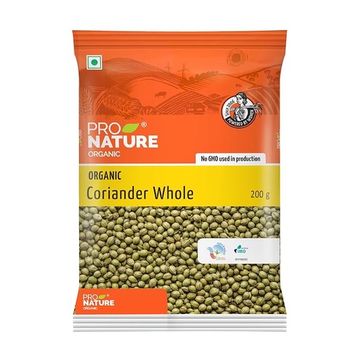 [PRONAT-00697] Pro Nature 100% Organic Coriander Whole - 100 Gm | Sabut Dhaniya | Dhania Seeds | Indian Masala | Pure & Natural Seed