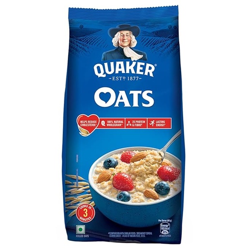[QUAOAT-00704] Quaker Oats Multigrain 600G, Rolled Oats Wholegrain, High Protein & Fibre For Weight Loss, Dalia Porridge