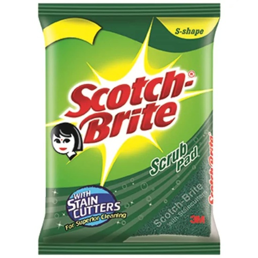 [SCOBRI-00763] Scotch Brite S-Shape Scrub Pad -7.5 X 7.5Cm (Pack Of 1)