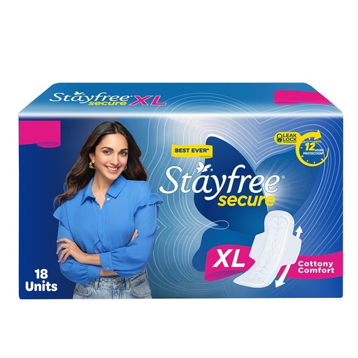[STAXL-00818] Stayfree Secure Cottony - Xl (20 Pads)