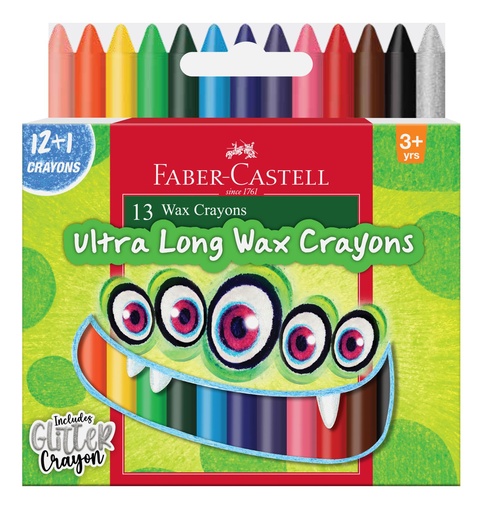 [ULTLON-00870] Faber-Castell Wax Crayon Ultra Long 90Mm Pack Of 16