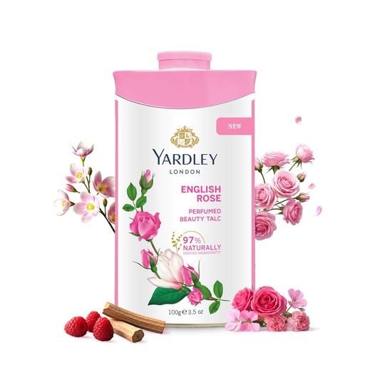 [YARENG-00929] Yardley London English Rose Perfumed Deodorizing Talc Talcum Powder 100Gm